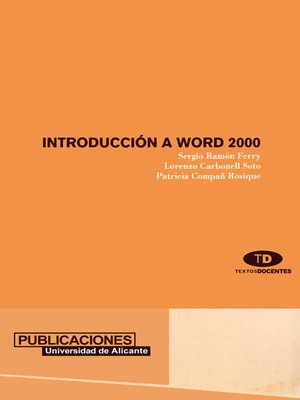 cover image of Introducción a Word 2000
